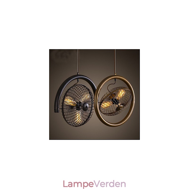 Retro Industrial Wind lampe blæser pendel amerikansk stil