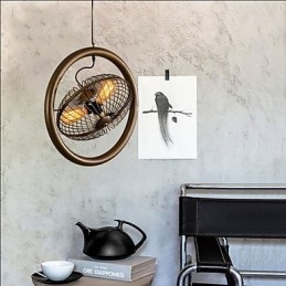 Retro Industrial Wind lampe blæser pendel amerikansk stil