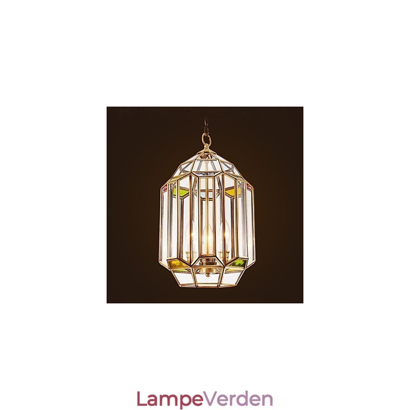 Fuld kobber farve lampe