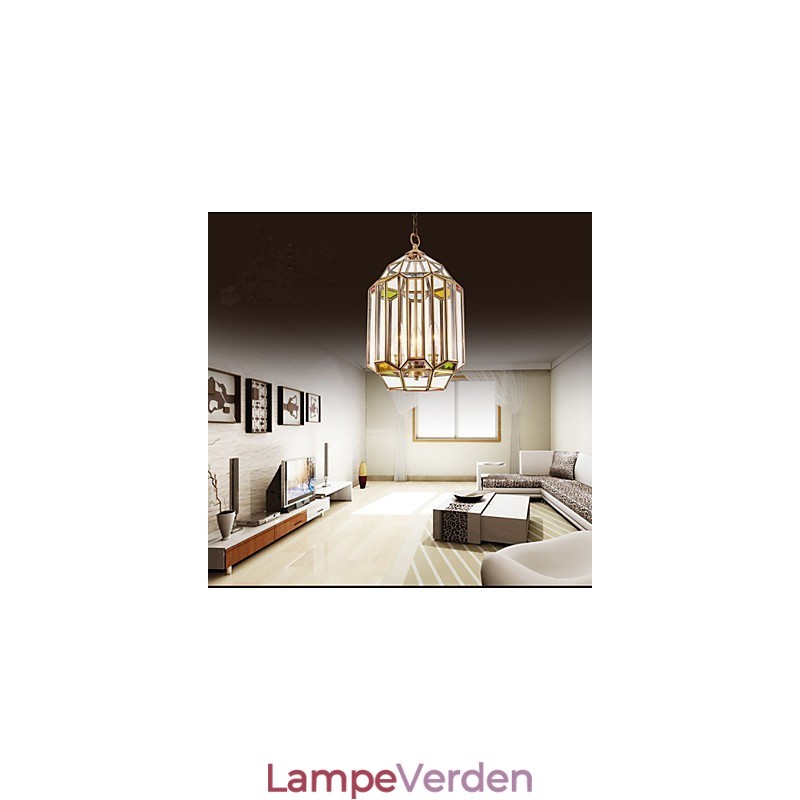 Fuld kobber farve lampe