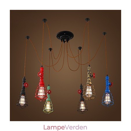 6 Lights Vintage Pendel Light Waterpipe Design Lights 6 Lights Vintage Pendel Light Waterpipe Design Lights