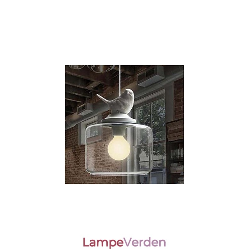 Single Head Glass Birds Droplight