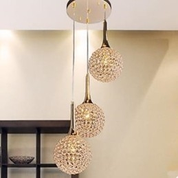 Moderne krystal lysekrone fad