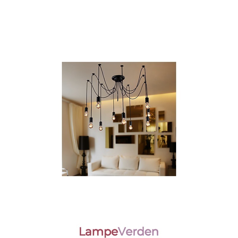 Lysekrone Vintage Design Pærer inkluderet Living 10 Lights Pendel Light
