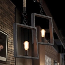 Pendant Rustic Lodge Vintage Retro Dining Shopping Store Metal