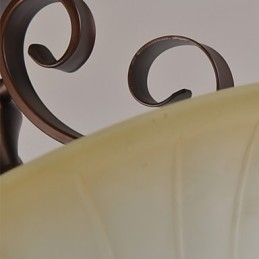 Rustik Lodge Vintage Mini Style Painting Metal Pendel Light