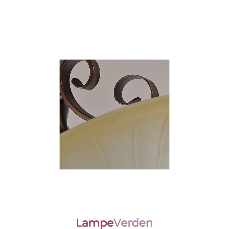 Rustik Lodge Vintage Mini Style Painting Metal Pendel Light