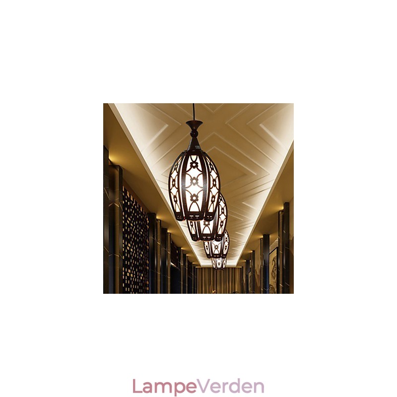 Moderne og kontrakteret Creative Wood Spisestue Pendent Lamp Lamp Light