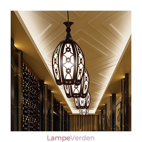 Moderne og kontrakteret Creative Wood Spisestue Pendent Lamp Lamp Light Moderne og kontrakteret Creative Wood Spisestue Pendent Lamp Lamp Light