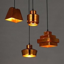 Amerikansk land retro glas lysekrone Rusty Sitting Droplight