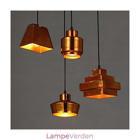 Amerikansk land retro glas lysekrone Rusty Sitting Droplight
