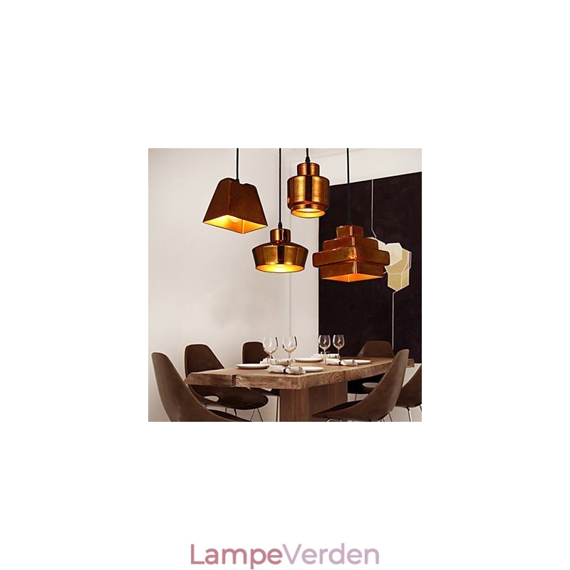 Amerikansk land retro glas lysekrone Rusty Sitting Droplight