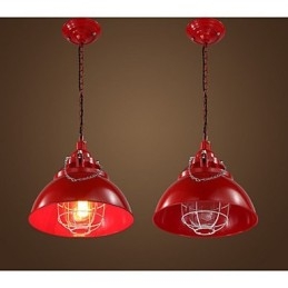 Metal Iron lampen Single Head Pot lysekrone