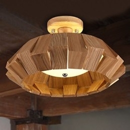 Moderne Contemporary Country Mini Style Andet Træ Bambus Pendel