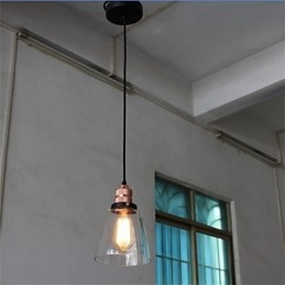 Minimalistisk Unik Retro Glas lysekrone