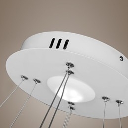 Moderne design pendel 4 høj kvalitet akryl dobbelt ring pasform