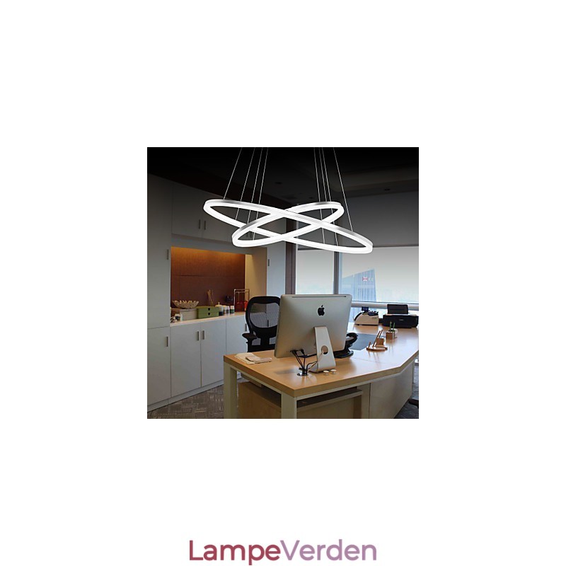 Moderne design pendel 4 høj kvalitet akryl dobbelt ring pasform