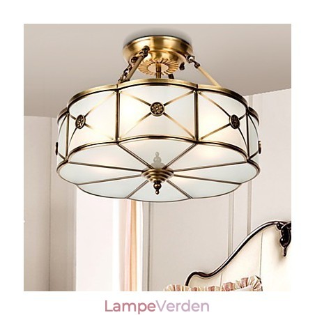 Moderne moderne dekorativt design kobber loftslampe familie