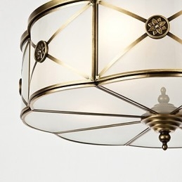 Moderne moderne dekorativt design kobber loftslampe familie