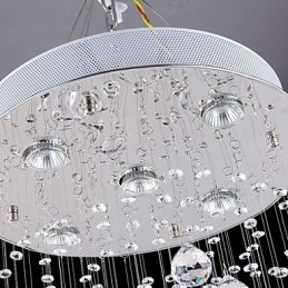 Moderne moderne traditionel klassisk rustik Lodge Vintage Country Island Crystal galvaniseret metal pendel
