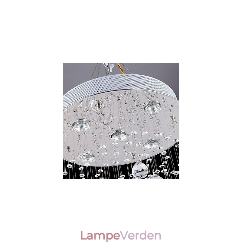 Moderne moderne traditionel klassisk rustik Lodge Vintage Country Island Crystal galvaniseret metal pendel