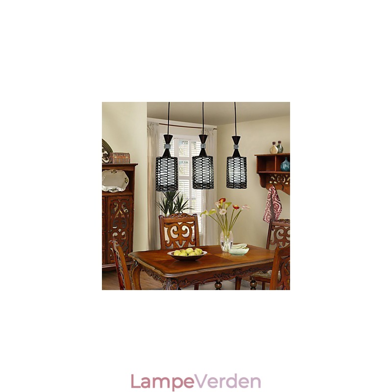 Cane Make Up Håndvævet Individuality Creative Arts Droplight Lamp Light