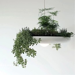 Aluminium Droplight Nordic Creative Contracted Sky Garden Lamper og lanterner Light No Soil Plant