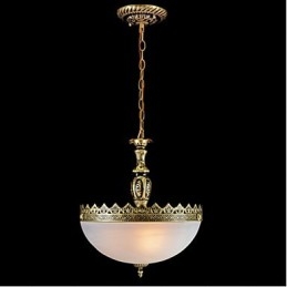 Traditionel klassisk vintage retro bronze metal pendellampe