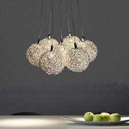 Moderne moderne mini stil galvaniseret metal pendellampe