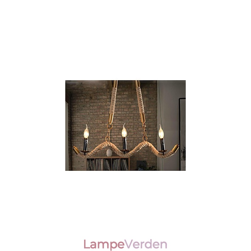Traditionel klassisk vintage retro lanterne land galvaniseret metal pendel lys