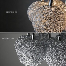 Moderne moderne mini stil galvaniseret metal pendellampe