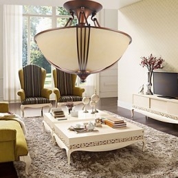 Rustik Lodge Vintage Mini Style Painting Metal Pendel Light