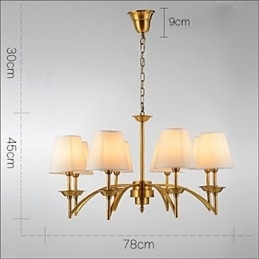 Ren hvid moderne moderne dekorativt design pendel-familie