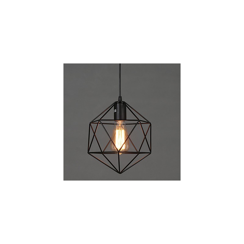 Geometrisk linje Diamond Smedejern lysekrone Pendel Light Modern Contemporary