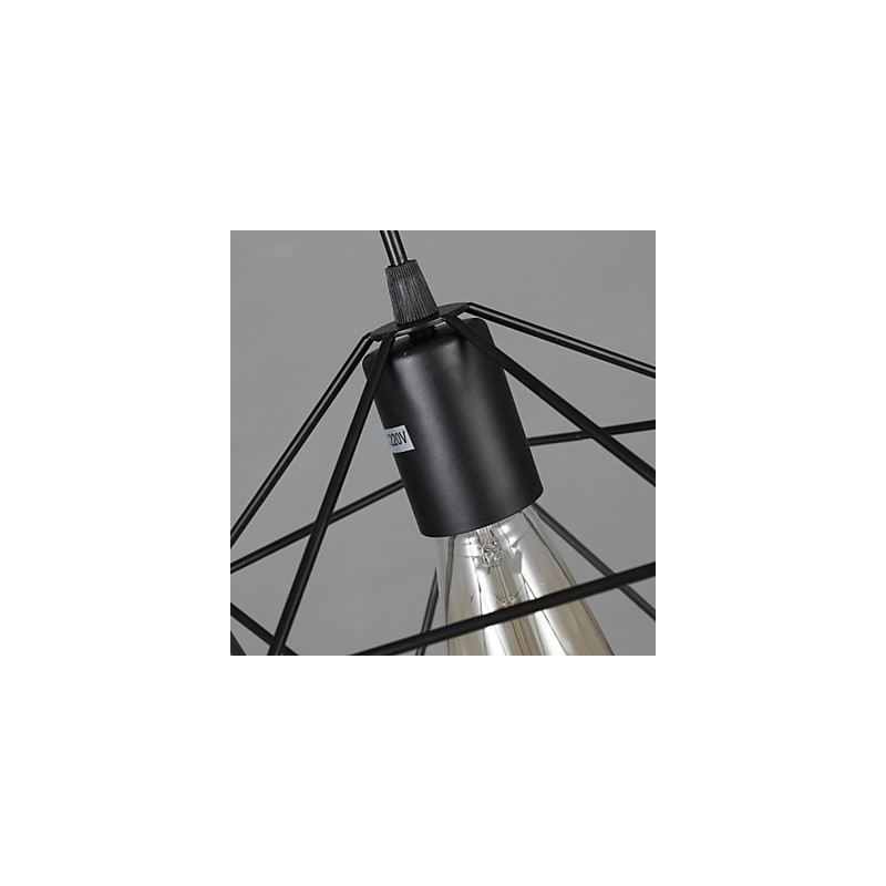 Geometrisk linje Diamond Smedejern lysekrone Pendel Light Modern Contemporary