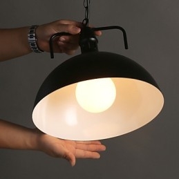 Nordic American Country Industriel Halvcirkel Fashion Smedejern Single Head Droplight