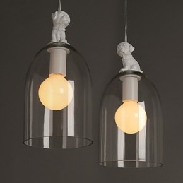 Tegnefilm Hund Droplight Taipei Rural Glas Individuality Creative Small Droplight Lamp