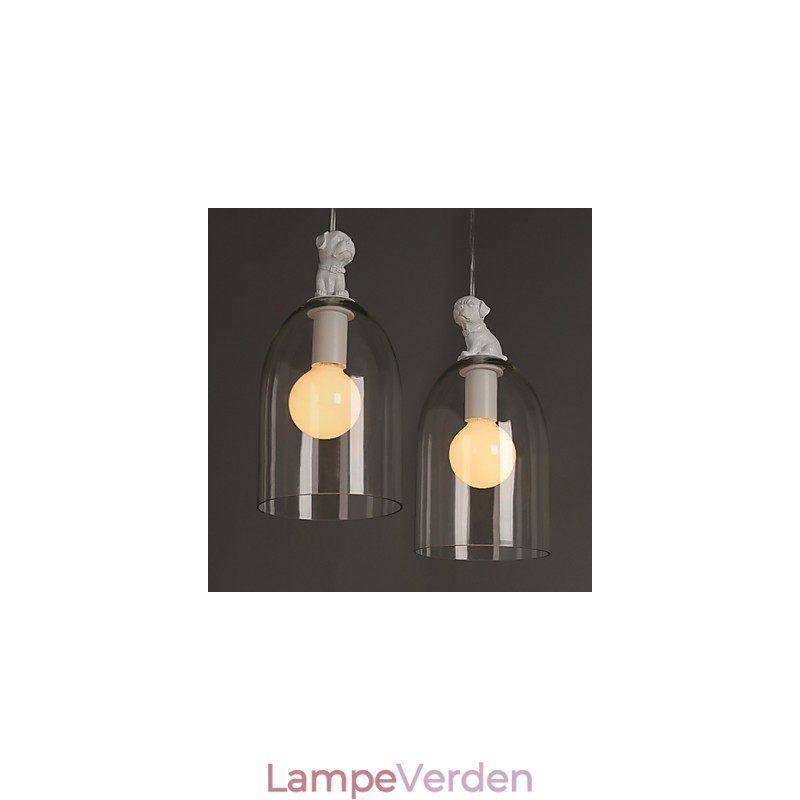 Tegnefilm Hund Droplight Taipei Rural Glas Individuality Creative Small Droplight Lamp