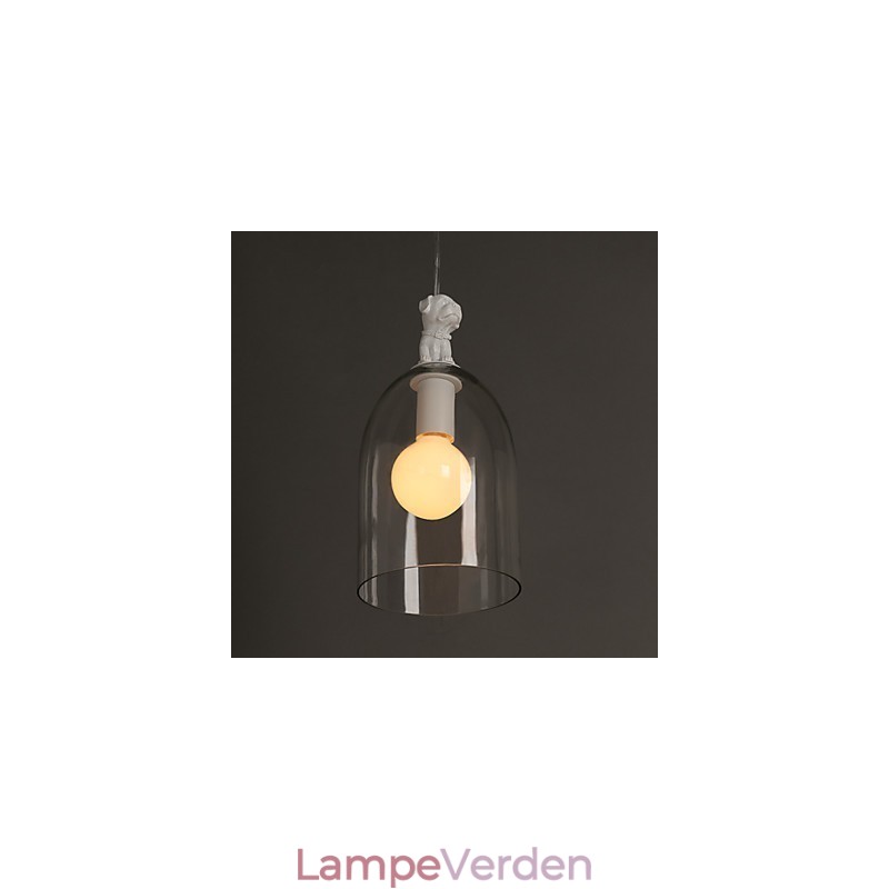 Tegnefilm Hund Droplight Taipei Rural Glas Individuality Creative Small Droplight Lamp