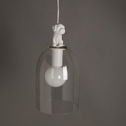 Tegnefilm Hund Droplight Taipei Rural Glas Individuality Creative Small Droplight Lamp