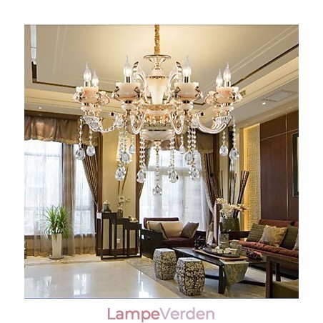 Enkel europæisk luksus Type Guld Jade Zink Legering lampe Enkel europæisk luksus Type Guld Jade Zink Legering lampe