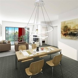 Pendel moderne design højkvalitets to ringe