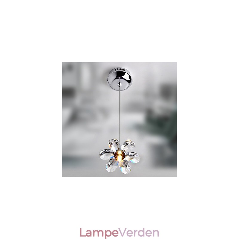 Moderne moderne krystal mini stil galvaniseret pendellampe