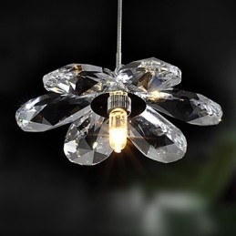 Moderne moderne krystal mini stil galvaniseret pendellampe