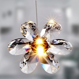 Moderne moderne krystal mini stil galvaniseret pendellampe