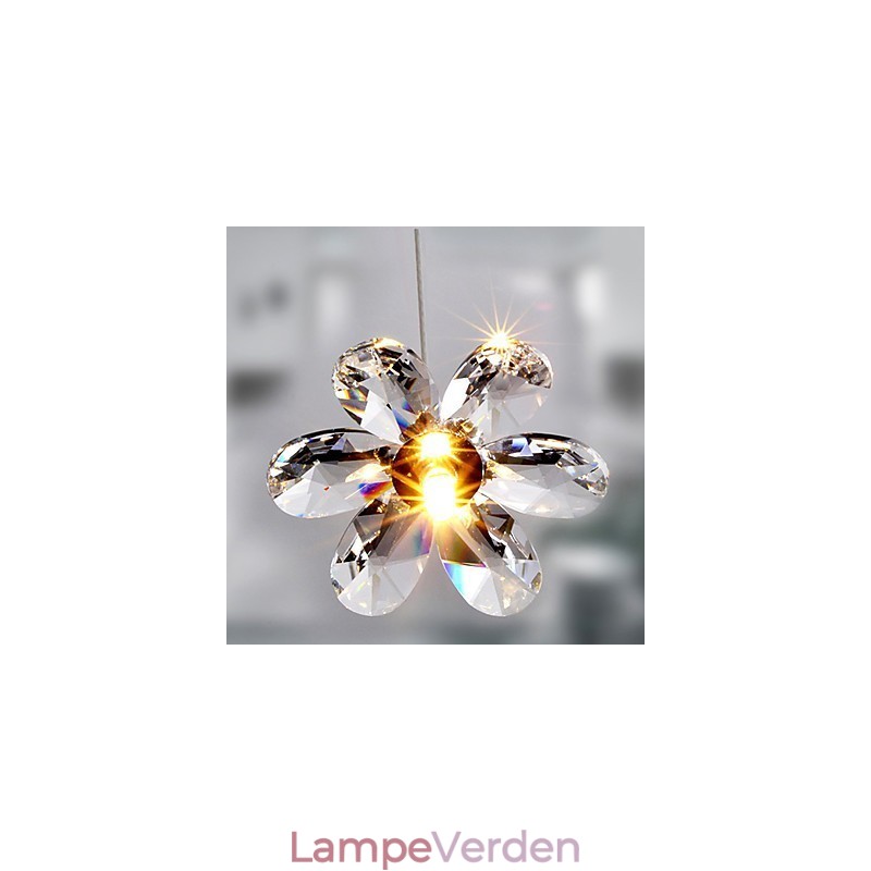 Moderne moderne krystal mini stil galvaniseret pendellampe