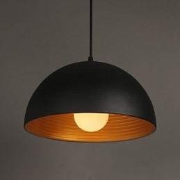 Kreativ Lampe Rund Skorsten Droplight Smedejern Karakter Måltider Lysekrone Sort Og Hvid