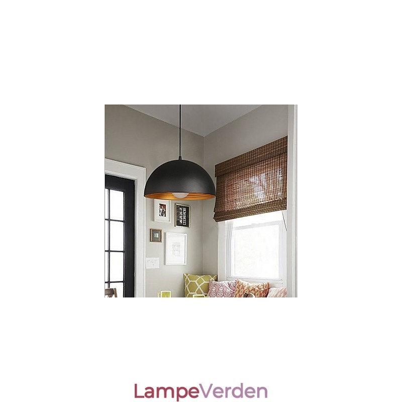 Kreativ Lampe Rund Skorsten Droplight Smedejern Karakter Måltider Lysekrone Sort Og Hvid