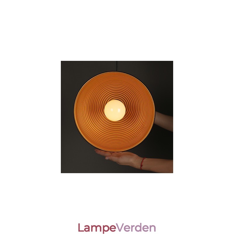 Kreativ Lampe Rund Skorsten Droplight Smedejern Karakter Måltider Lysekrone Sort Og Hvid