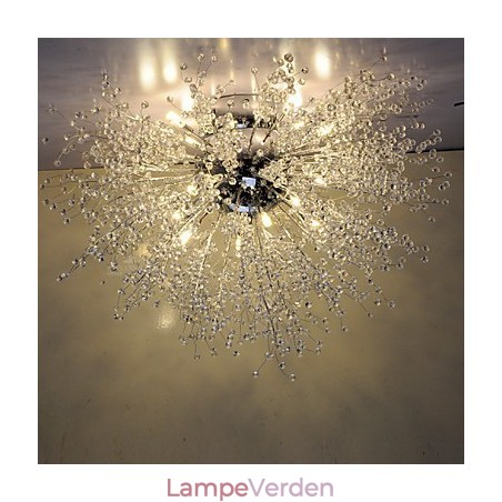 G4 Mitated Crystal Lamp Pendel Lys Rustfrit Stål Dia 90CM G4 Mitated Crystal Lamp Pendel Lys Rustfrit Stål Dia 90CM